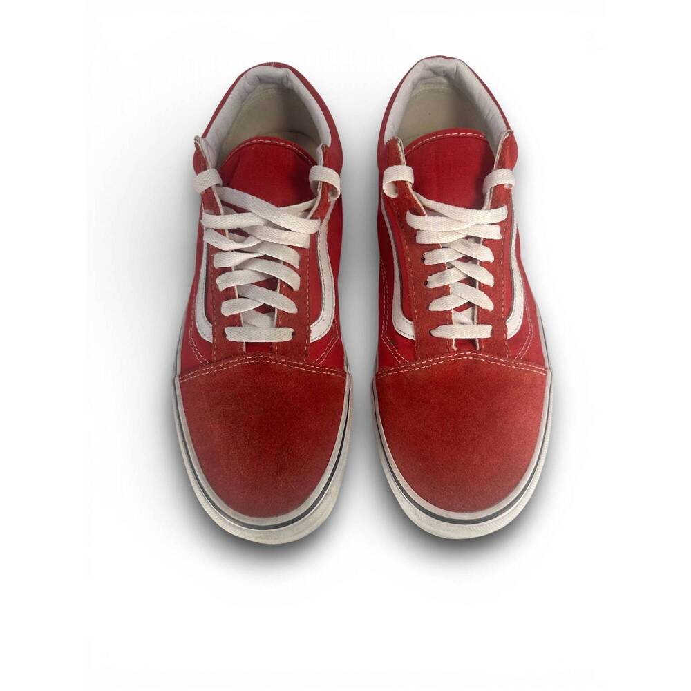 NEW VANS men's lace-up sneaker in red and white - Picture 5 of 5